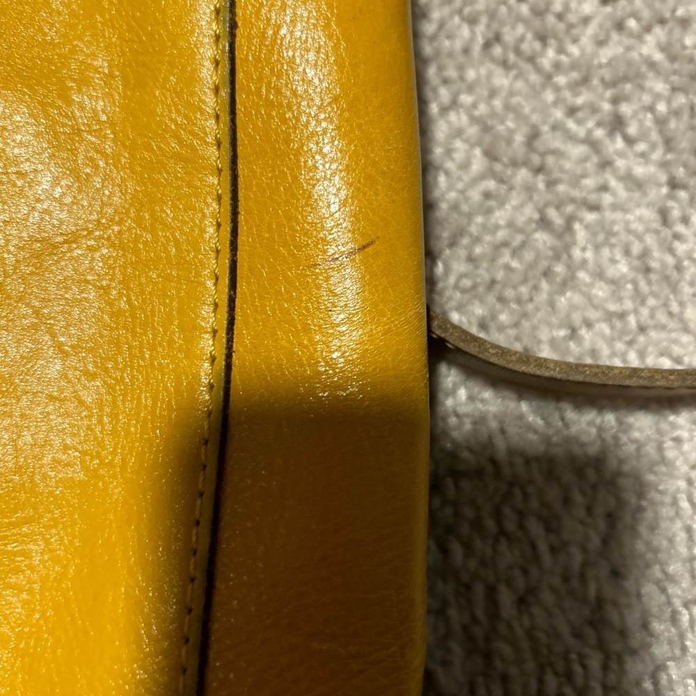 Patricia Nash Viana Tote Leather Brights Mustard Yellow - Picture 7 of 16